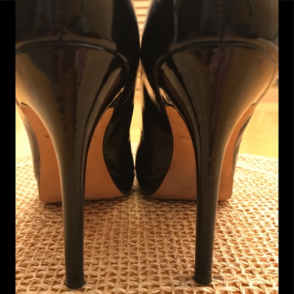 ANN TAYLOR BLACK SZ8M PATENT PUMP - Picture 4 of 7